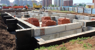 Фундаменты промышленных зданий в Новомосковске цена от 24704 руб. - заказать строительство фундамента промздания под стальные колонны
